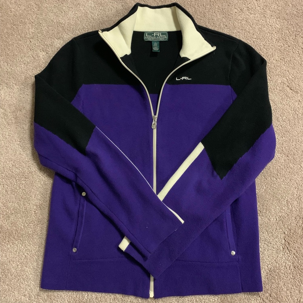 Ralph Lauren active full zip sweater jacket - Picture 2 of 6